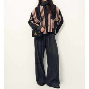 NEW SESSUN yaletown jacket in granite stripe
